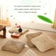 thumbnail image 4 of Wosthever Cojín de asiento tejido a mano, almohadilla de Tatami de futón de paja, taburete de ratán grueso, silla antideslizante, alfombrilla Conjuntos de muebles de dormitorio Maíz capa/45*45, 4 of 6
