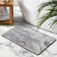 thumbnail image 2 of Luxury Microfiber Bathroom Rug Runner – 20x32 inches, Long & Soft Marble Bath Mat, Modern Non-Slip Floor Rug for Shower & Tub, Machine-Washable, 2 of 5