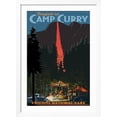 thumbnail image 2 of Art.com Firefall and Camp Curry - Yosemite National Park, California Art Print by Lantern Press, White Frame Wall Art, 32" x 44", 2 of 5