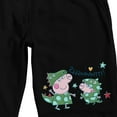 thumbnail image 2 of Peppa Pig Peppa and George Dinosaurs Women's Black Lounge Shorts-XL, 2 of 4