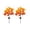 A, variant on JHyouerji Orange Stainless Steel Solar Pumpkin Branch Light 30 Inch LED Waterproof Ground Plug Auto Charge Outdoor Garden Halloween Walkway Decor