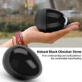 thumbnail image 3 of Obsidiana negra Natural, piedra de cristal con forma de bola, superficie lisa, colección, adornos para manualidades, 1 ud., 3 of 8