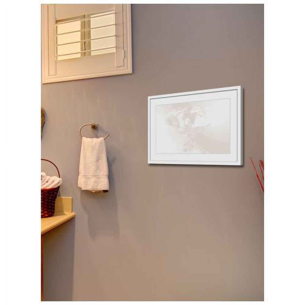 "Gem on White" Framed Painting Print