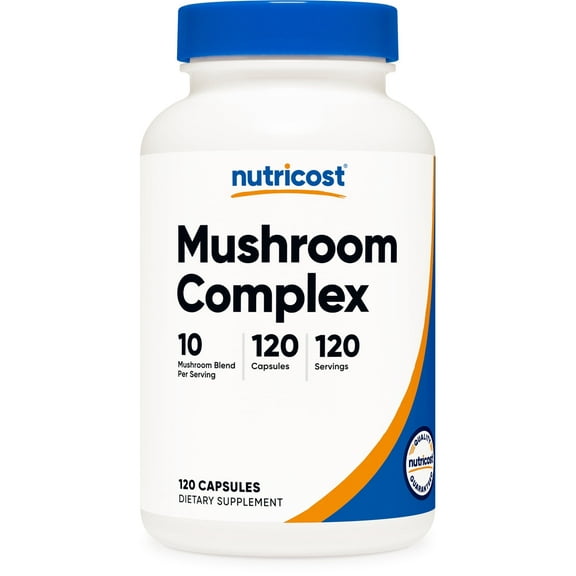 Nutricost Mushroom Complex Supplement, 120 Capsules - 10 Mushroom Blend - Supplement