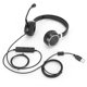 thumbnail image 1 of Phone Traffic Earplug Service Communication Computer Headset USB Wire Control Clear Sound Quality Headphones, 1 of 5