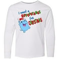 thumbnail image 3 of Inktastic I Want a Hippopotamus For Christmas Cute Stuffed Hippo Long Sleeve Youth T-Shirt, 3 of 5