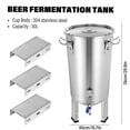 thumbnail image 2 of XIANERS 30L 304 New stainless steel fermentation barrel wine barrel fermenter self-brewed wine sealed barrel wine making equipment (304), 2 of 9