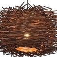 thumbnail image 1 of enqiretly Weave Rattan Ceiling Pendant pendant light kitchen Light bird nest Fixtures Bird Nest Chandeliers Coffee, 1 of 9