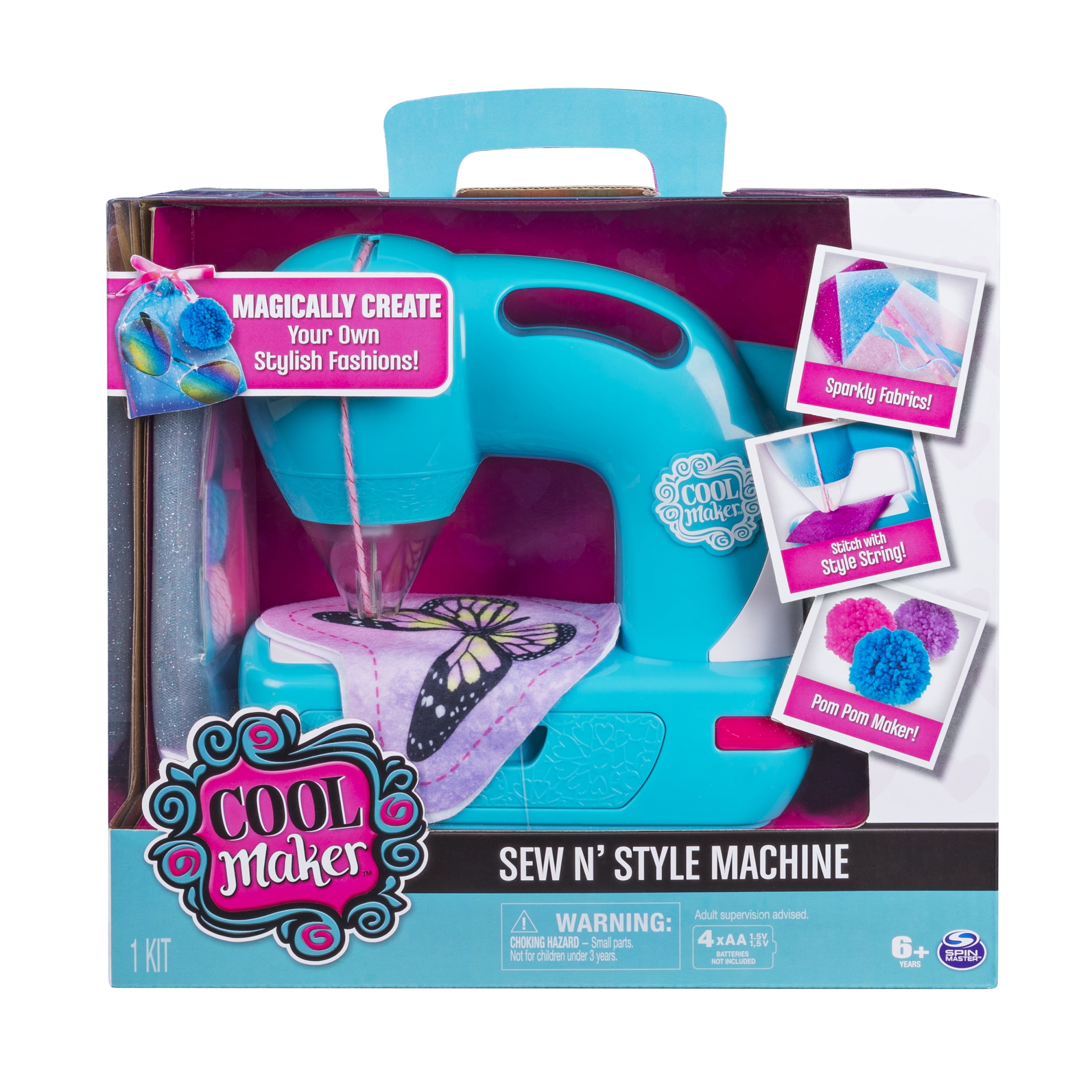 Cool Maker Sew Sewing Machine with Pom Pom Maker Attachment May Vary) -