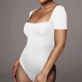thumbnail image 5 of Body Gibobby para mujer con control de barriga Color sólido blanco M, 5 of 5