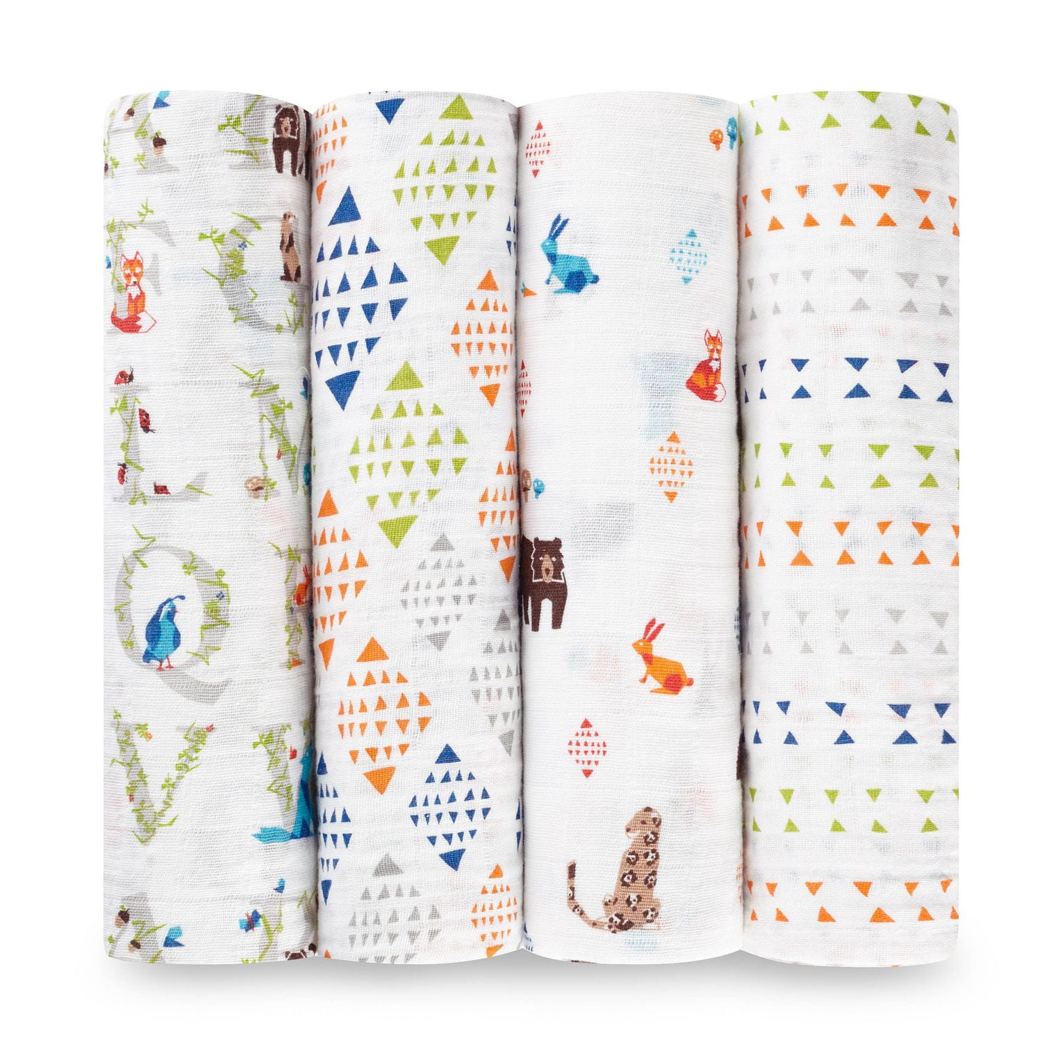 Muslin Swaddling Blankets 4 pk Paper Tales