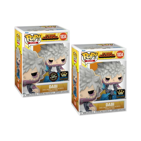 Dabi #1834 Funko Pop! Plus My Hero Academia Set of 2 (Common and Chase) Spec Series Exclusive Figure