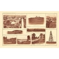 thumbnail image 2 of Bien 14x10 Gold Ornate Wood Framed with Double Matting Museum Art Print Titled - Buildings Forts Virginia Tennessee - Bien 1895, 2 of 4