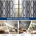 thumbnail image 6 of DriftAway Mason Thermal Blackout Grommet Window Curtains Geometric Trellis Pattern 2 Panels 54"L x 52"W Navy, 6 of 6