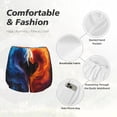 thumbnail image 4 of Daiia Red And Blue Abstract Pattern Women's 2 in 1 Running Shorts - Lightweight Athletic Workout Gym Yoga Shorts Liner with Phone Pockets-Large, 4 of 7