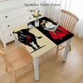 thumbnail image 2 of Spanish Tablecloth, in Action Historical Sports Latin Culture, Rectangular Table Cover for Dining Room Kitchen Decor, Black Vermilion Yellow, 2 of 7