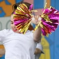 thumbnail image 6 of HOMEMAXS 2pcs Cheerleader Pom Poms Made of Durable PET and Aluminum Material for Decoration, 6 of 8