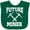 Green, variant on Inktastic Mining Future Miner Boys or Girls Baby Bib