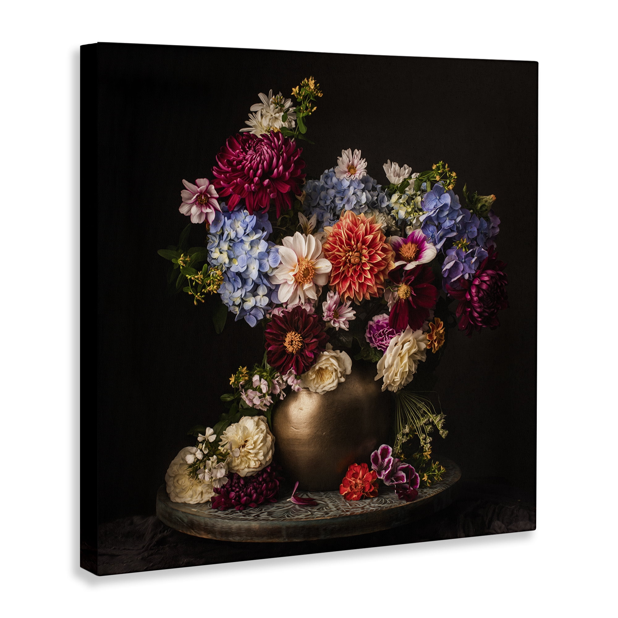 Stupell Industries Assorted Flowers Arrangement Plants & Flowers Photography Wrapped Canvas Art Print Wall Art, 30 x 30