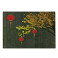 thumbnail image 2 of Lantern Cutting Board, Fall Tree Scarlet Lanterns Dramatic Shaded Vintage Inspired Seasonal Design, Decorative Tempered Glass Cutting and Serving Board, Large Size, Red Orange Brown, by Ambesonne, 2 of 5