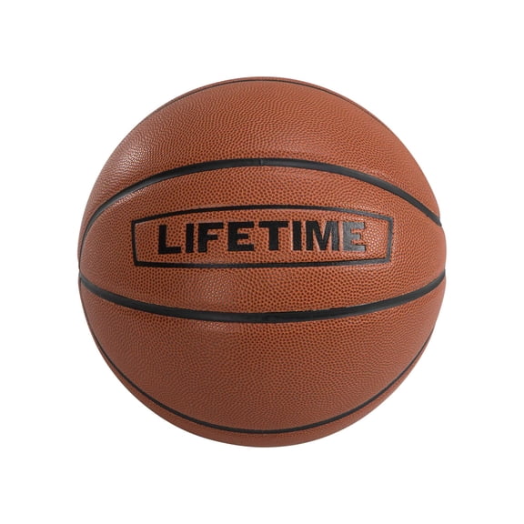 Lifetime 29.5 in. Official Size Leather Composite Basketball, Brown (1186850)