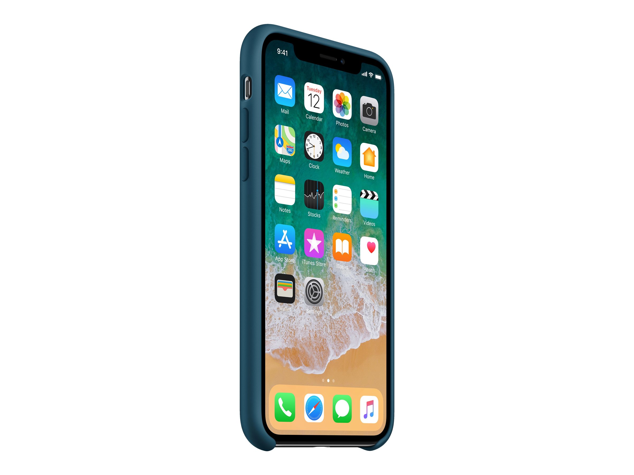 Refurbished Apple MR6G2ZM/A Silicone Case for iPhone X - Cosmos Blue - image 5 of 5