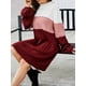thumbnail image 5 of Vestido de punto de mujer Vestido casual suelto de empalme de manga larga Abanopi Vestido, 5 of 7