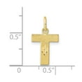 thumbnail image 3 of Diamond2Deal 10K Yellow Gold Solid Letter T Initial Charm Pendant for Women, 3 of 5