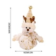 thumbnail image 3 of Light Up Christmas Reindeer Plush White Gold Reindeer Doll Christmas Plush LED Christmas Decor 8.66 Inch Tabletop Ornament for Minimalist Indoor Xmas Home Decor Christmas Gift, 3 of 6
