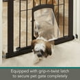 North States MyPet Extra Tall Petgate Passage Pressure Mount Dog Gate