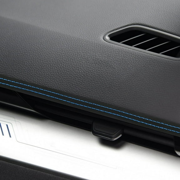 NICEXMAS Blue PU Car Interior Trim Dashboard Decorative Line Universal Fit