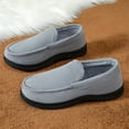 thumbnail image 2 of Bnwani Slippers for Men Faux Fur Lined House Shoes Comfortable Warm Indoor Outdoor Gray, 2 of 8