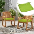 thumbnail image 2 of Outdoor Cushion Covers - Waterproof oxford with Zipper and Ties Washable Fade Resistant Replacement Slipcovers Unisex for Indoor Garden Patio Furniture Rattan Chair Lounge Seat,Green,17.7x17.7", 2 of 9
