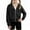 Black, variant on JUSLIO Girls Hoodie Athletic Zipper Hooded Sweatshirt Fall/Winter Pockets Long Sleeve Tops Sweatshirts Beige(4 Years)