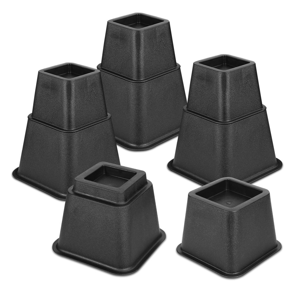 iMountek 8Pcs Adjustable Bed Risers Lifters In Height Of 7.87in/5.12in