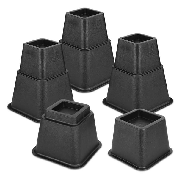 iMountek 8Pcs Adjustable Bed Risers Lifters In Height Of 7.87in/5.12in
