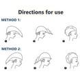 thumbnail image 4 of Toallas para el cabello Toalla súper absorbente para secar el cabello Turbante Gorro para secar el cabello Gorro de baño envolvente Paquete de 2, 4 of 5
