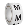 Hand Tag Sizes Round Size Sticker Labels, 500Pcs Adhesive Size Dots, Black M Size Tags ...