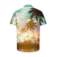 thumbnail image 5 of Pisexur Chemises Hawaïennes Tropicales pour Hommes Coupe Régulière Col Rabattu Chemises de Plage Hauts Été Imprimé Cocotier Chemisiers Boutonnés Manches Courtes Mode Décontractée Chemises pour Hommes Vacances à la Plage, 5 of 5