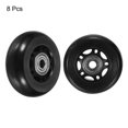 thumbnail image 3 of Uxcell 2.5" OD Inline Skate Wheels with Bearings 82A Skate Replacement, Black, 3 of 5