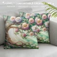thumbnail image 3 of Leisuo  Branches Throw Pillow Case Cushion Covers Pink Cherry Flower Tree Spring Beautiful Nature for Couch Bed Sofa Car Waist White, 3 of 5