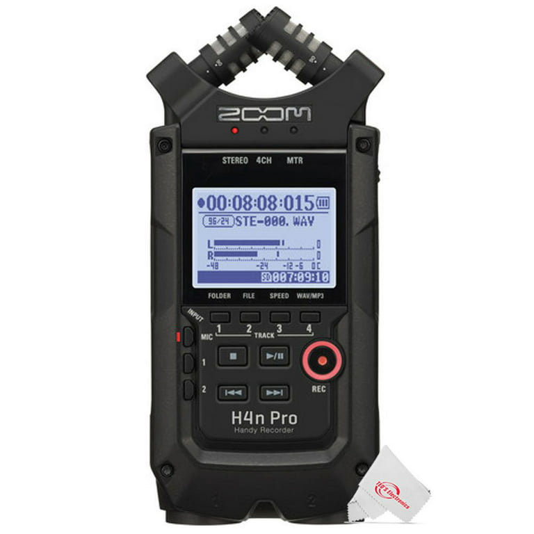 Zoom H4n Pro 4-Input / 4-Track Digital Recorder with Podcast Accessory  Bundle