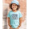 thumbnail image 3 of Trendy Checkered Big Bro Shirt for Boys New Big Brother Sibling T-Shirt Chill Shirt Youth Medium, 3 of 5