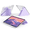 Purple, variant on ZKTUYU Case for iPad A16 11th Generation 11 inch 2025, iPad 10th Generation 10.9 Inch 2022, Clear back Shockproof Shell Cover with Pencil Holder, Support Multi Angle stand, Auto Wake/Sleep, Pink