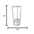 thumbnail image 4 of Verres à Shooter Carré à Base Lourde en Cristal - 1,6 oz - Ensemble de 4, 4 of 6
