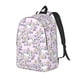 thumbnail image 1 of Balery Purple Rabbit Mochila Clásica Impresa Básica para Viaje, Mochila Escolar Resistente al Agua, Mochila de Lona con Correas Ajustables-Medium, 1 of 5