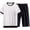 White, variant on Gyexs Short Sets for Men Casual Summer 2 Piece Set Crew Neck T Shirt Shorts Beach Holiday Suit Sets with Pockets White, Size XXL