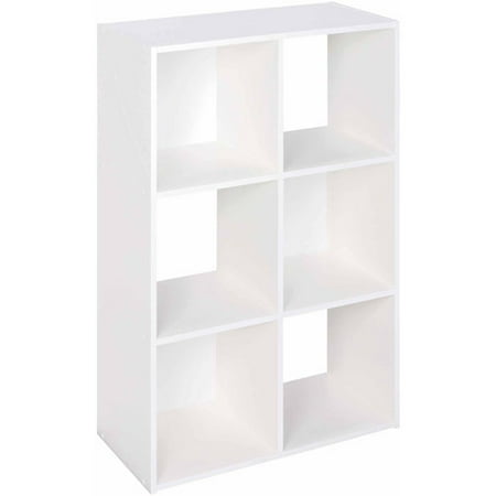 Closetmaid Decorative Home Stackable 6 Cube Cubeicals Organizer Storage, White