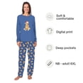 thumbnail image 2 of Golden Retriever Matching Christmas Pajamas Family And Dog, Two Side Pockets, Extended Sizes, 2 of 7