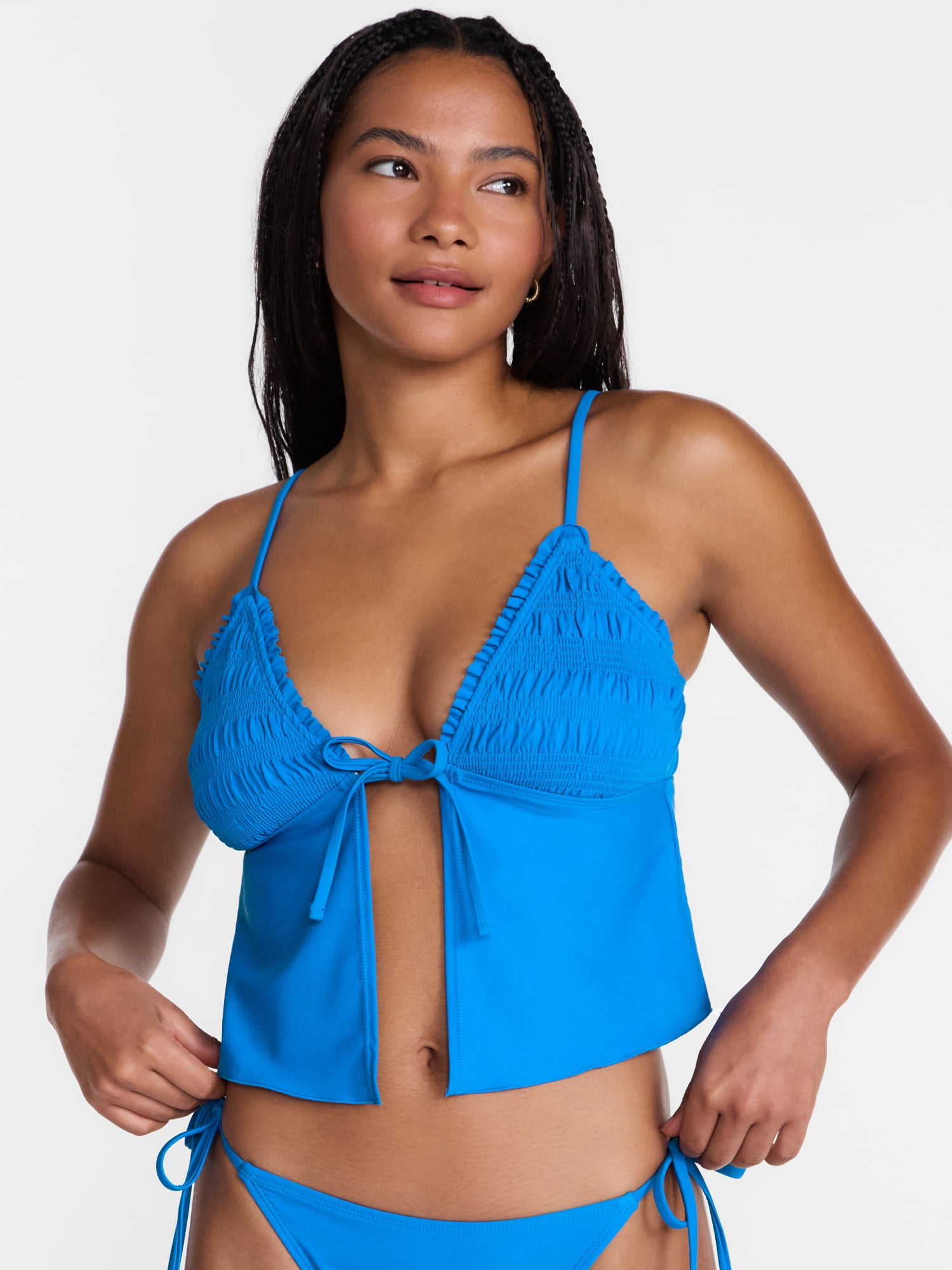 No Boundaries Femme Lace Flyaway Tankini, Women's XXS-XXL